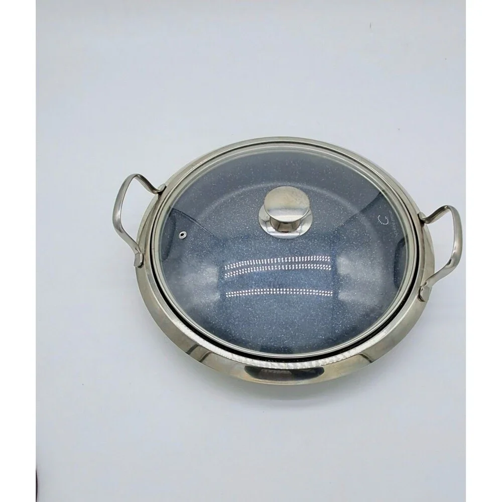 Curtis Stone DuraPan 14 Inch nonstick multipurpose pan With Lid
